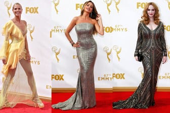 Hot...und not: Klum, Vergara und Hendricks bei der Emmy-Verleihung.