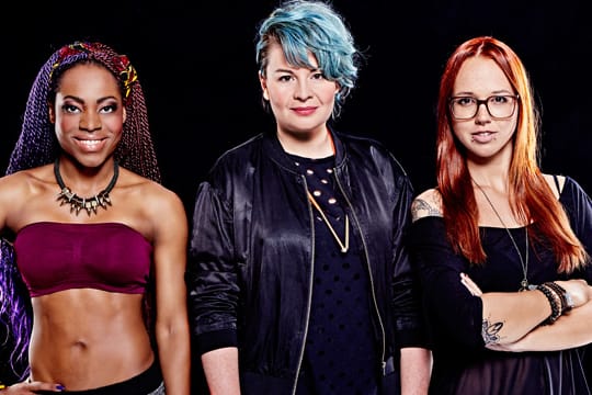 Bella Garcia, Miss Platnum und Stefanie Heinzmann (v.l.) - auch die neue Jury verhilft "Popstars" nicht zu neuer Popularität.