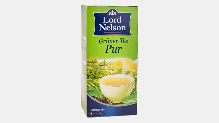 "Lidl Lord Nelson Grüner Tee Pur"(2,03 Euro pro 100 Gramm) erhielt im Test die Note "Ausreichend". Die Menge an Pyrrolizidalkaloiden führte hier zur Abwertung.