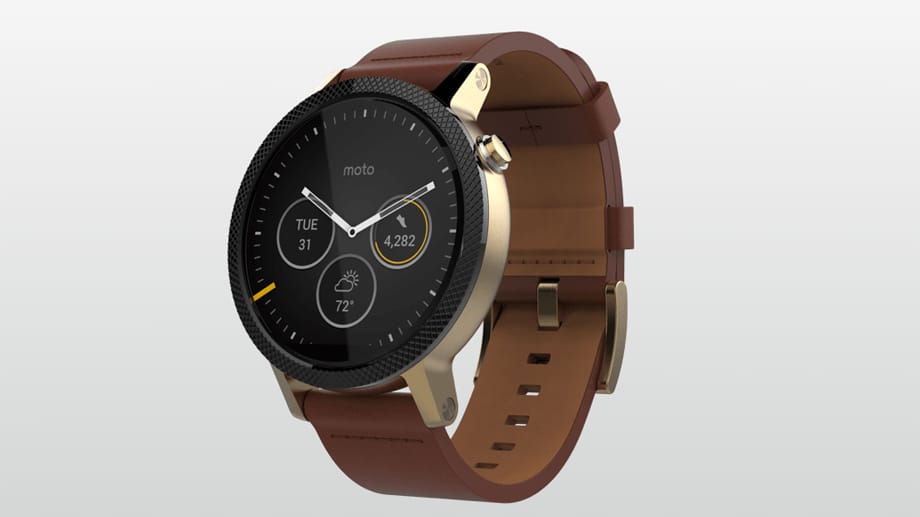 Motorola setzt bei seiner Moto 360 auf die Optik einer klassischen Armbanduhr.