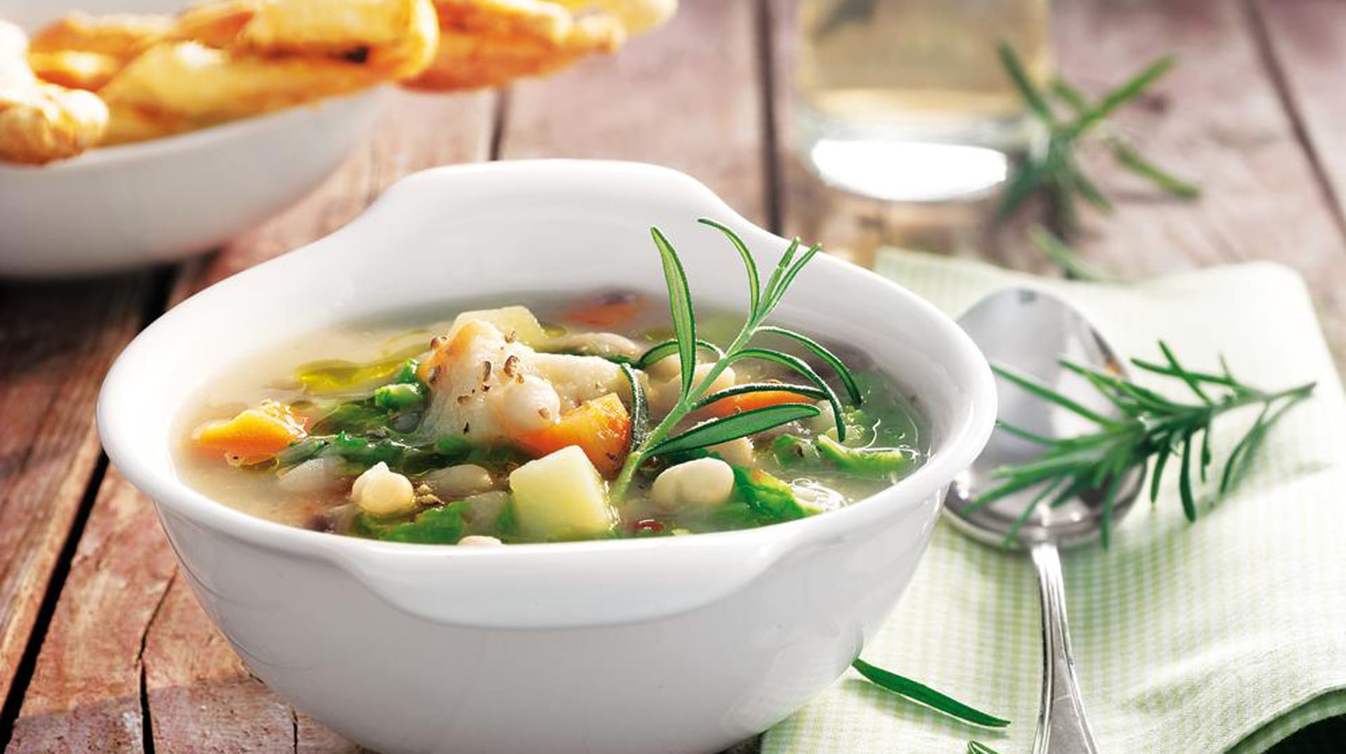 Rezeptbild: Aufgekochte Gemüsesuppe