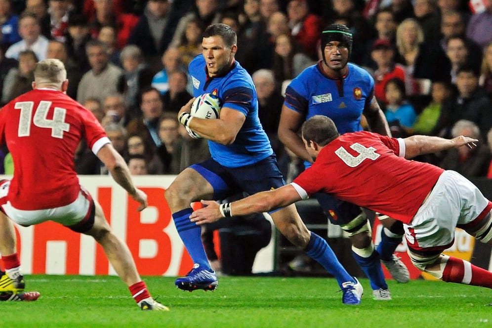 Frankreichs Remy Grosso in Aktion bei der Rugby-WM 2015