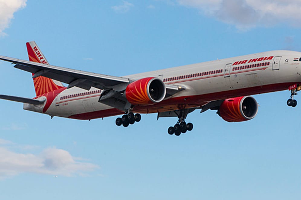 Eine Boeing 777-337 der Air India. Die Airline fliegt ab Dezember nonstop von Delhi nach San Francisco.