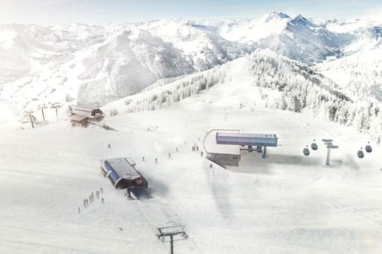 Die neue TirolS-Bahn verbindet Fieberbrunn mit dem Skicircus Saalbach Hinterglemm Leogang.