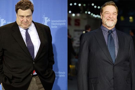 John Goodman im Jahr 2009 (li.) und heute.