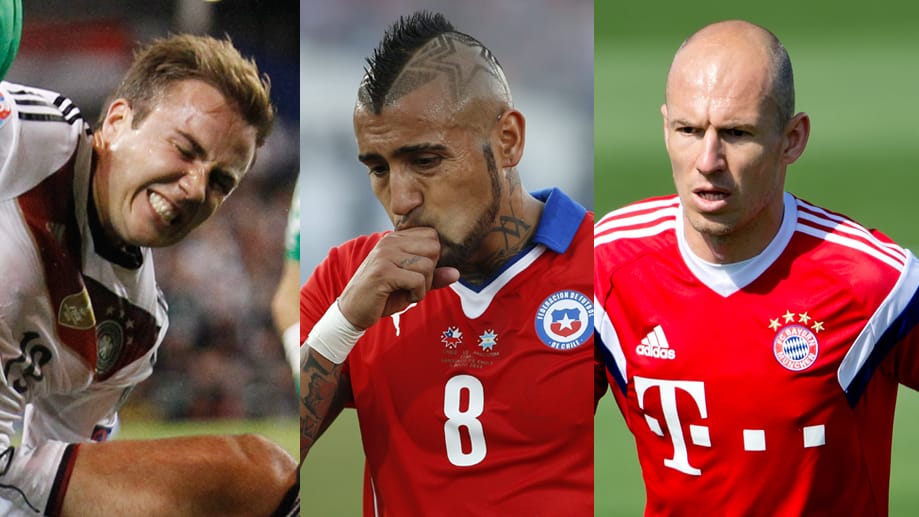 Weder Mario Götze, noch Arturo Vidal oder Arjen Robben sind topfit.