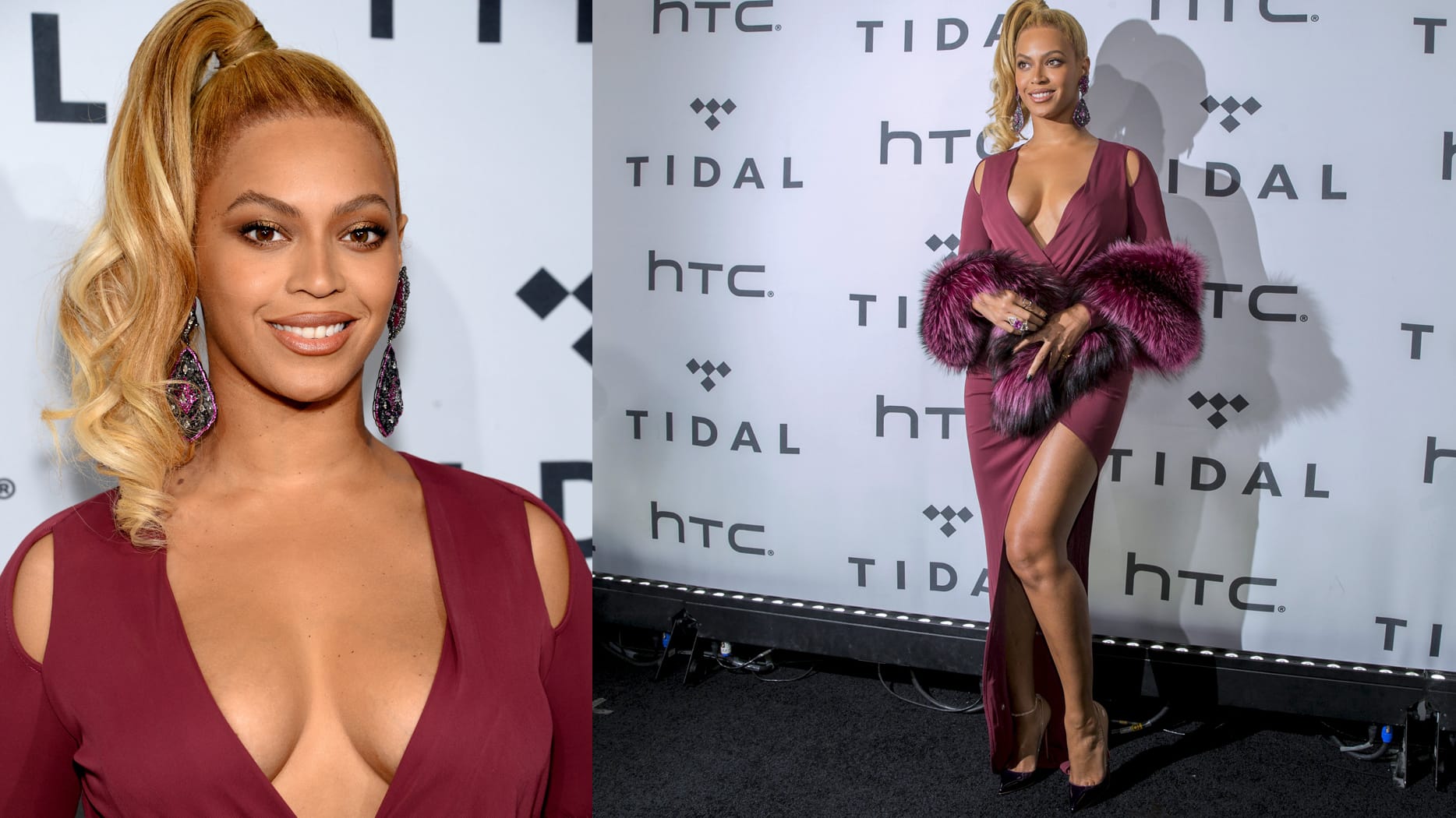 Beyoncé Knowles beglückt ihre Fans mit einem recht offenherzigen Auftritt in New York.