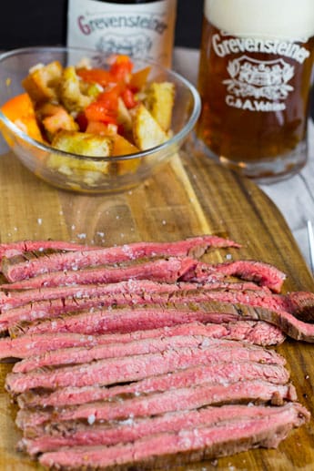 Das Flank Steak vom Rind ist besonders zart und geschmacksintensiv.
