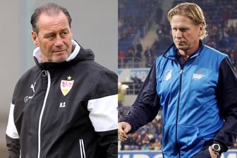 Trainerwechsel bei der TSG Hoffenheim: Huub Stevens (li.) kommt, Markus Gisdol muss gehen.