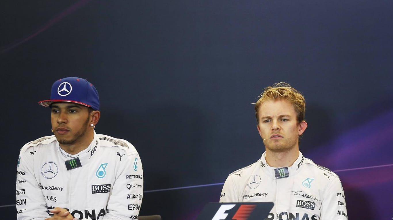 Es herrscht weiter Eiszeit zwischen Lewis Hamilton (li.) und Nico Rosberg.