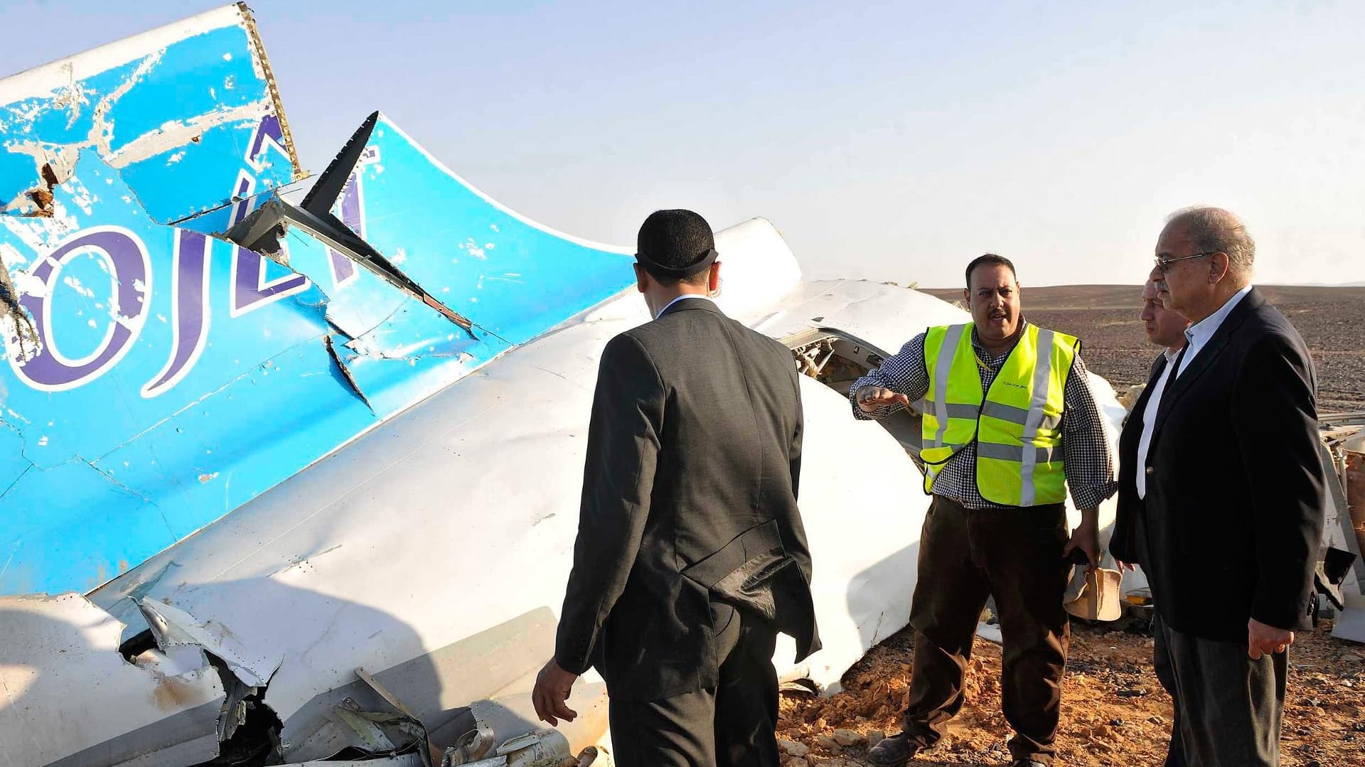 Das Wrack des abgestürzten Airbus.