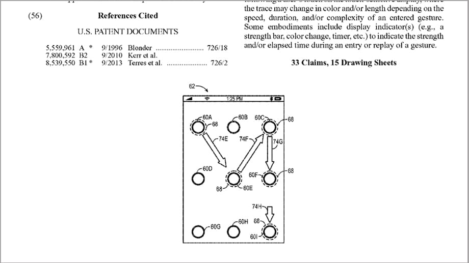 Apple hat sich eine "Gesten-Eingabe" patentieren lassen.