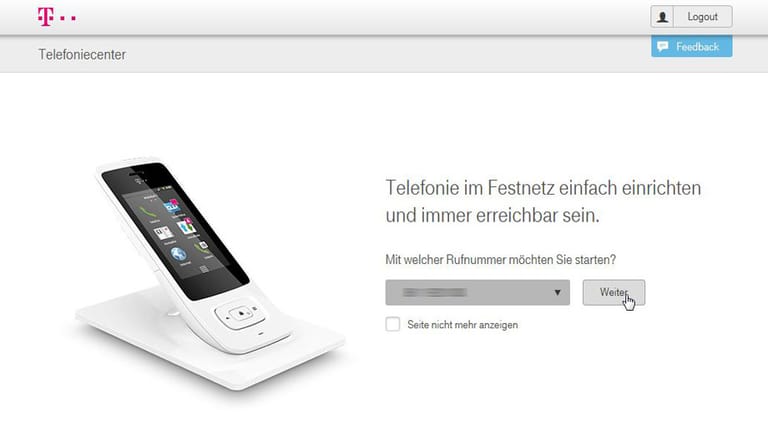 Klicken Sie dann auf "Weiter".