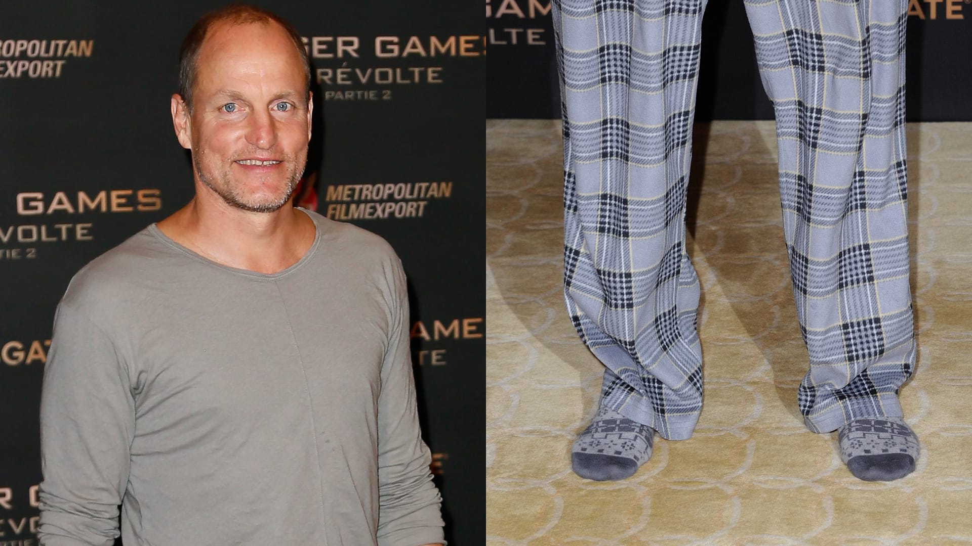 Woody Harrelson nahm den "Mockingjay"-Fototermin in Paris ganz locker.