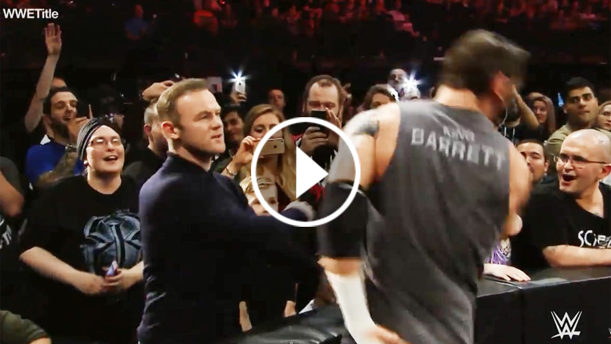 Wayne Rooney in Aktion bei "Monday Night Raw".