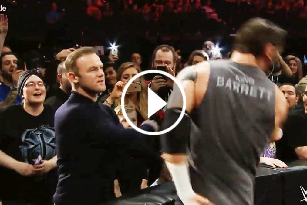Wayne Rooney in Aktion bei "Monday Night Raw".