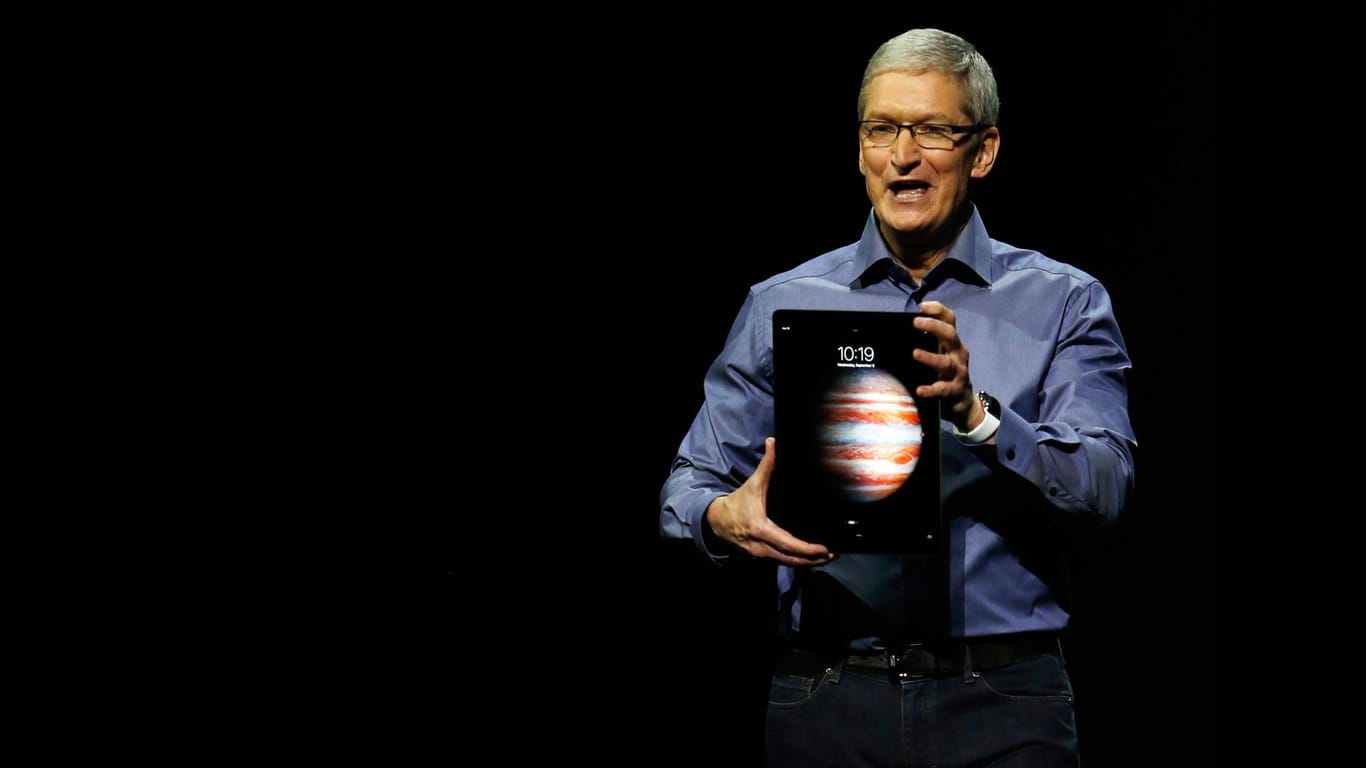 Tim Cook, CEO von Apple, präsentierte Anfang September das iPad Pro.
