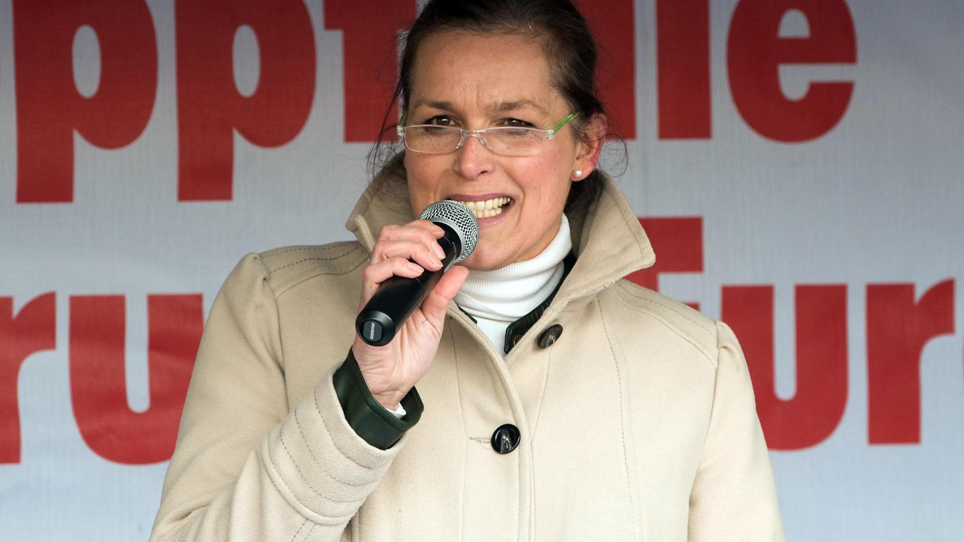 Vorwurf der Hetze und Verleumdung: Pegida-Frau Tatjana Festerling.