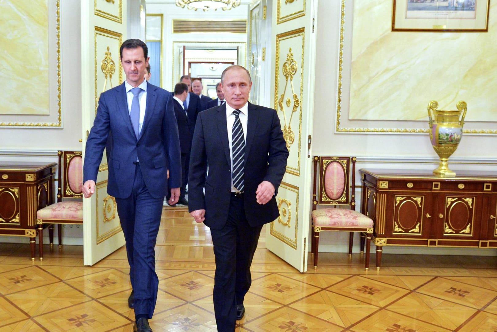 Nicht mehr im Gleichschritt: Wladimir Putin und Baschar al-Assad im Oktober in Moskau.
