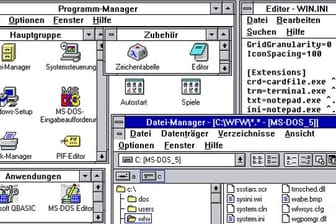 Desktop-Ansicht von Windows 3.1