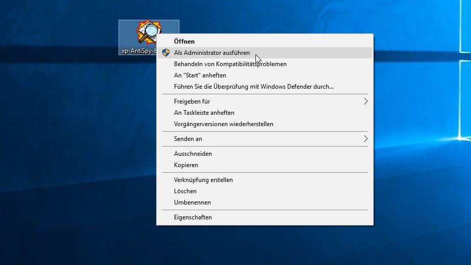 XP-Antispy Beta für Windows 10