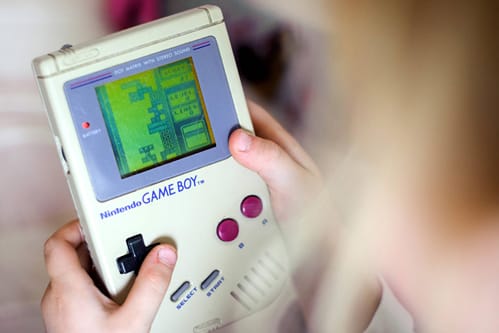 Tetris auf dem Gameboy