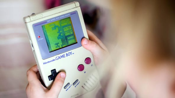 Tetris auf dem Gameboy