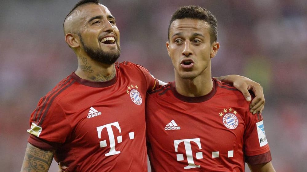 Arturo Vidal (li.) wäre gegen Schalke die rustikale Option eines Thiago-Ersatzes. Arturo Vidal (li.) wäre gegen Schalke die rustikale Option eines Thiago-Ersatzes.