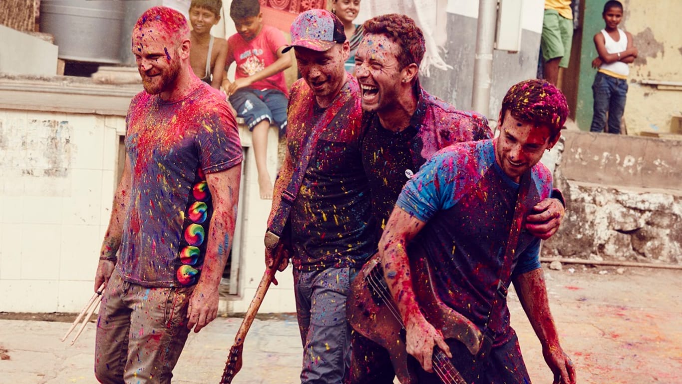 Die Band Coldplay präsentiert ihr neues Album "A Head Full Of Dreams".