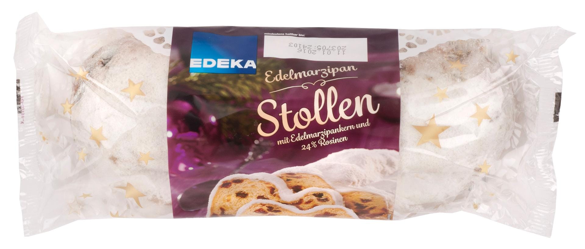 Wesentlich günstiger (5 Euro pro Kilogramm) ist der "Edelmarzipan Stollen" von Edeka. In Qualität und Geschmack konnte er die Tester überzeugen und erhielt dafür die Note "Gut" (2,4).