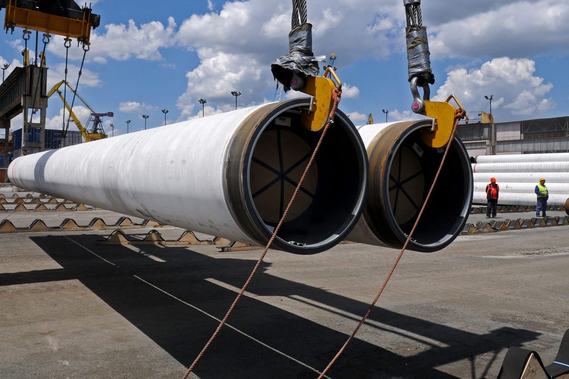 Rohre für die Gas-Pipeline TurkStream: Das Projekt könnte auf Eis gelegt werden. Rohre für die Gas-Pipeline TurkStream: Das Projekt könnte auf Eis gelegt werden.