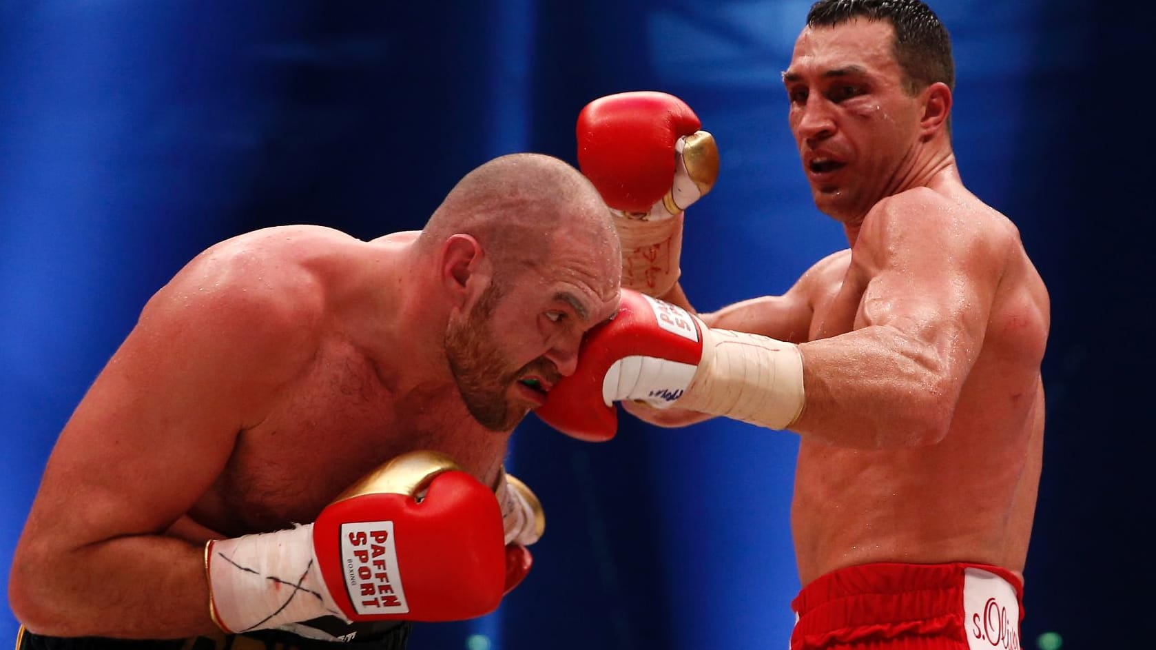 Geht doch: Wladimir Klitschko (rechts) will Tyson Fury im Rückkampf besiegen.