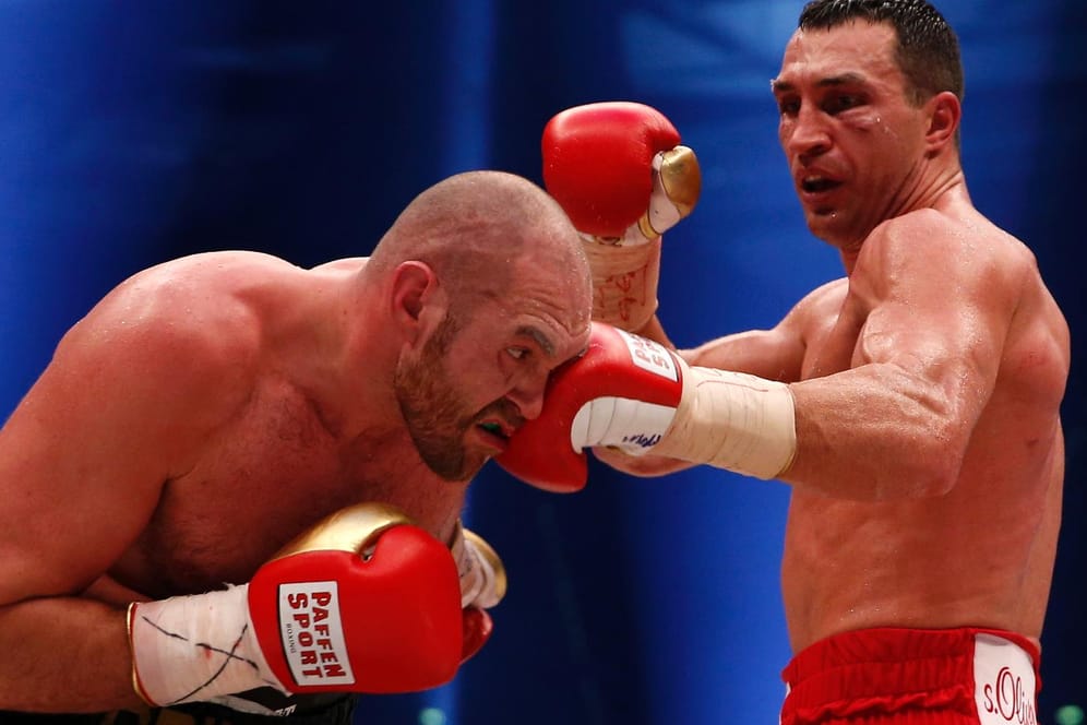 Geht doch: Wladimir Klitschko (rechts) will Tyson Fury im Rückkampf besiegen.