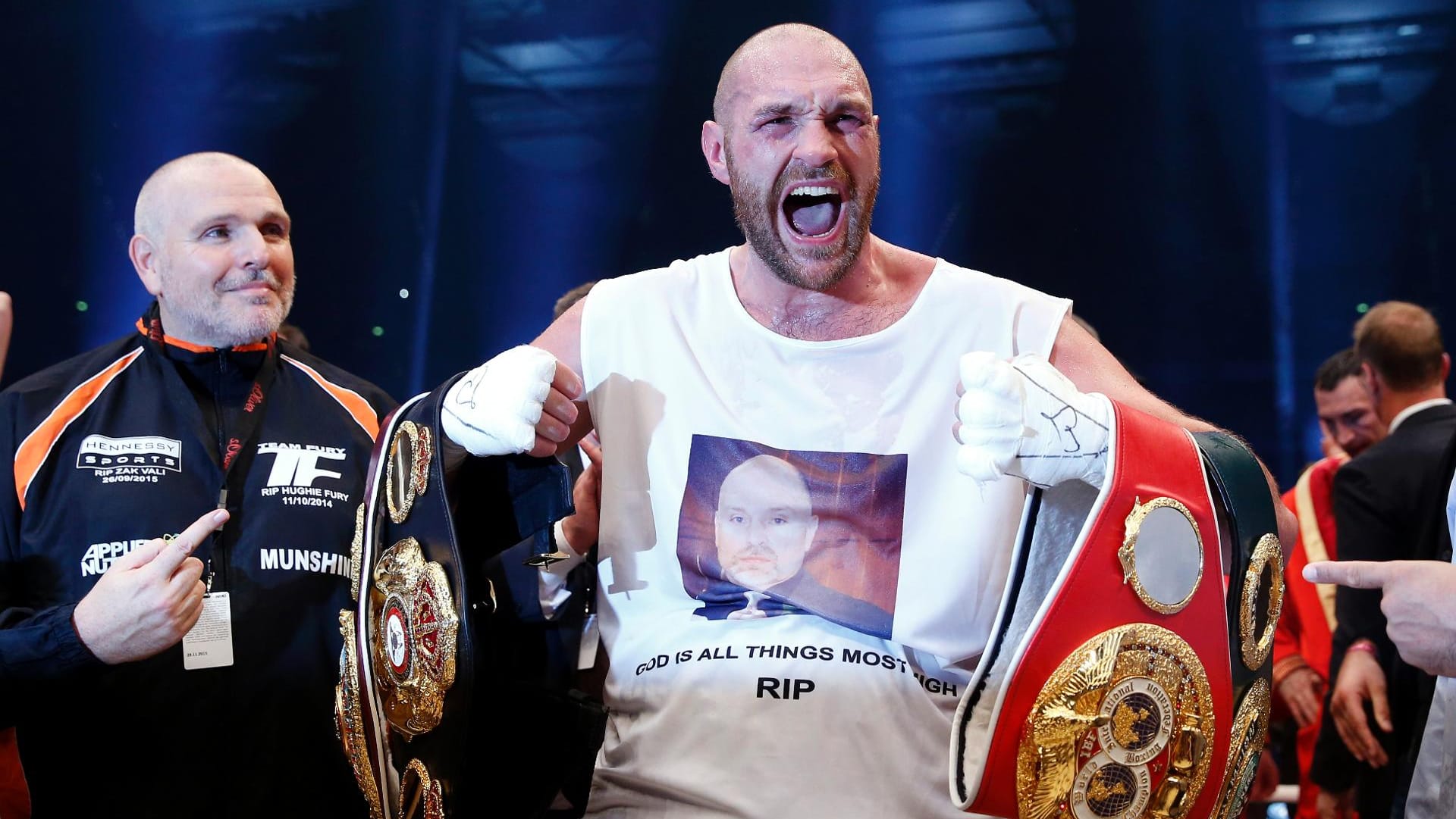 Tyson Fury hat nach dem Kampf doppelt Grund zur Freude.