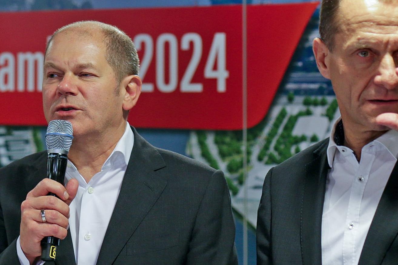 Enttäuschung pur: Hamburgs Bürgermeister Olaf Scholz (links) und DOSB-Präsident Alfons Hörmann hatten sich für Olympia 2024 in der Hansestadt stark gemacht.