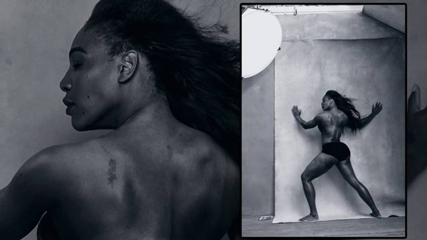 Serena Williams zeigt im neuen Pirelli-Kalender ihren muskulösen Körper.