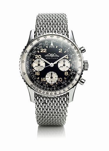 Am 24. Mai 1962 flog der Astronaut Scott Carpenter mit der Kapsel Aurora 7 dreimal um die Erde. An seinem Handgelenk trug er die Navitimer-Armbanduhr des Schweizer Herstellers Breitling. Das hat die Automatikuhr weltberühmt gemacht. Doch eine Originaluhr aus den 60-er-Jahren ist, je nach Zustand, heute schon ab etwa 3000 Euro zu bekommen.