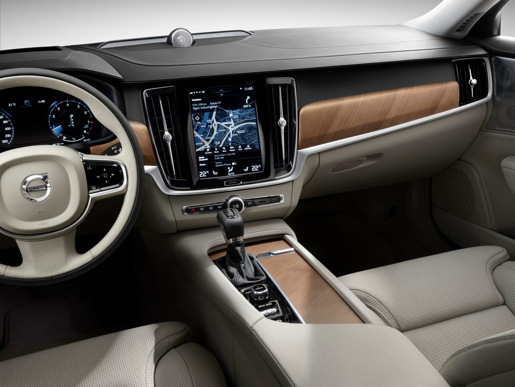 Wie schon im neuen XC90 erwartet die Insassen ein elegant-luxuriöser Innenraum.