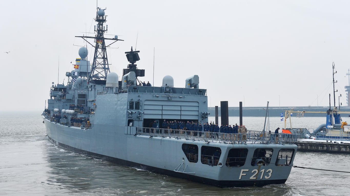 Krieg gegen den IS: Die Fregatte "Augsburg" soll sich bald auf den Weg in den Persischen Golf machen.