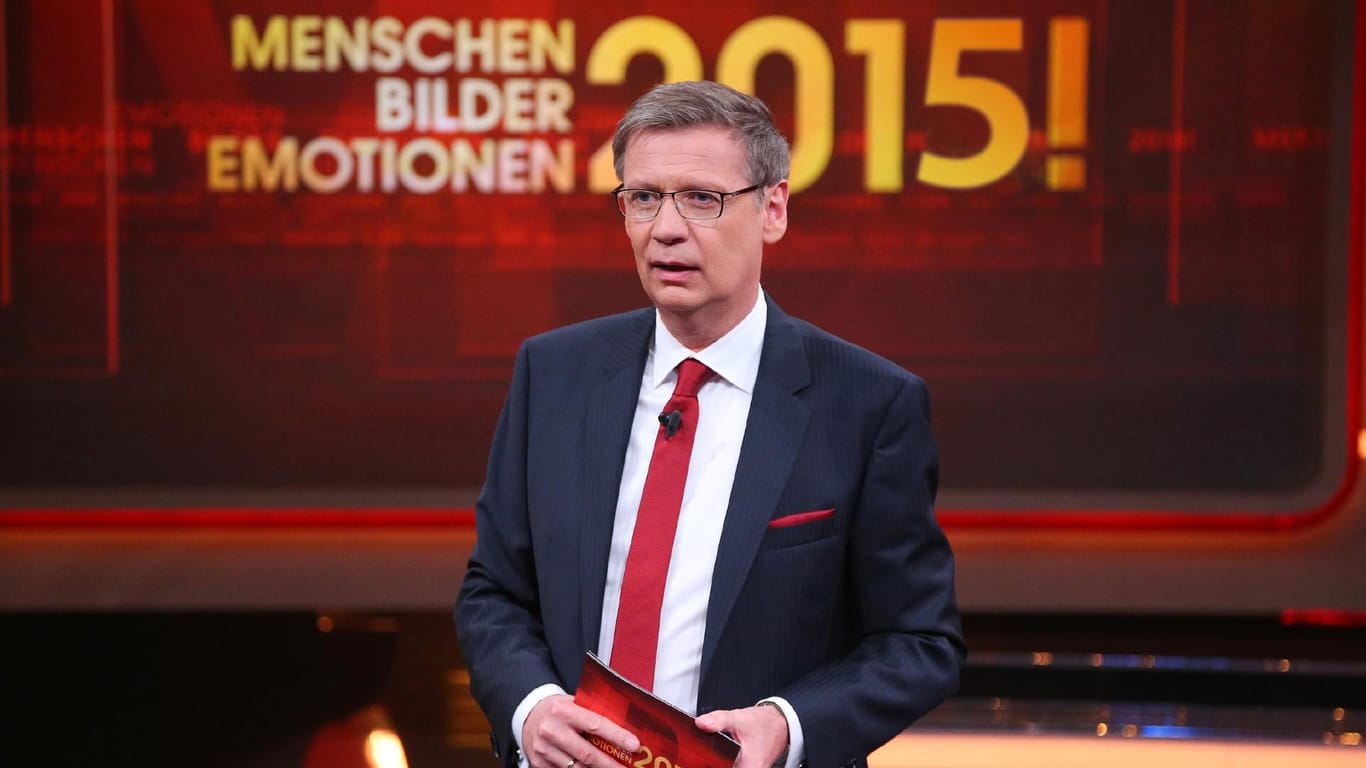 Günther Jauch präsentiert seinen Jahresrückblick "2015! Menschen, Bilder, Emotionen".