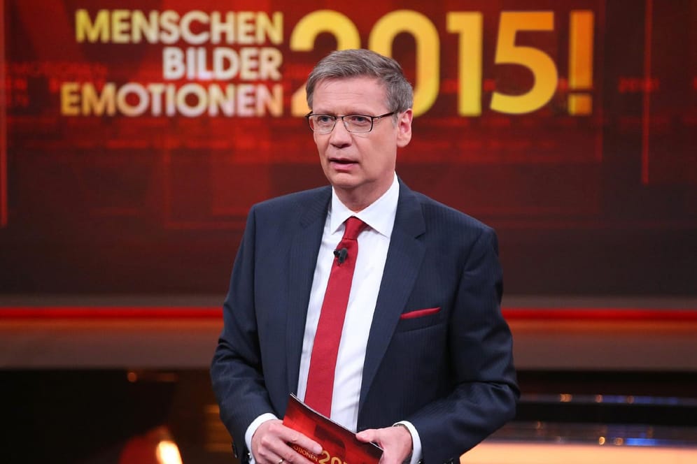 Günther Jauch präsentiert seinen Jahresrückblick "2015! Menschen, Bilder, Emotionen".