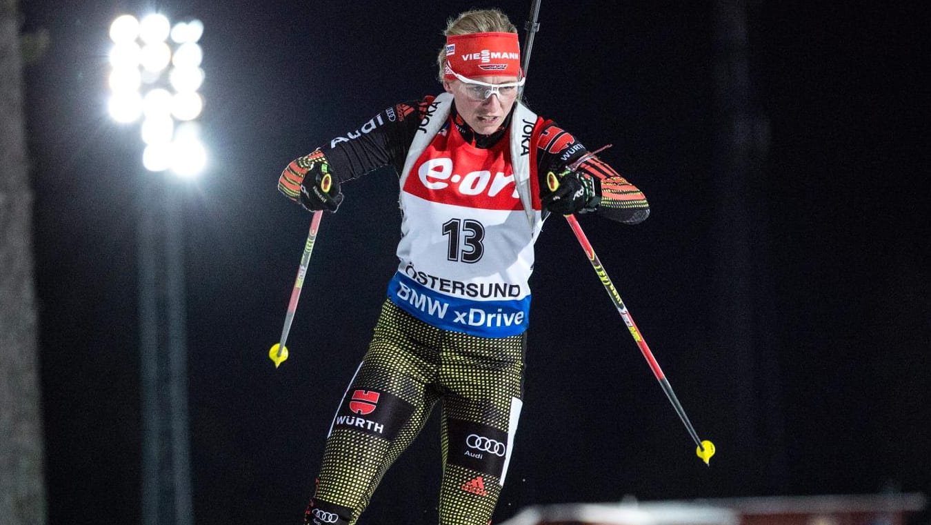 Franziska Hildebrand war unterwegs zu einer absoluten Spitzenposition - bis zum letzten Schießen.