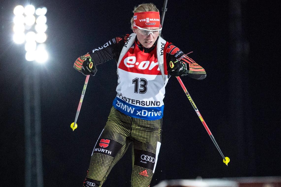 Franziska Hildebrand war unterwegs zu einer absoluten Spitzenposition - bis zum letzten Schießen.