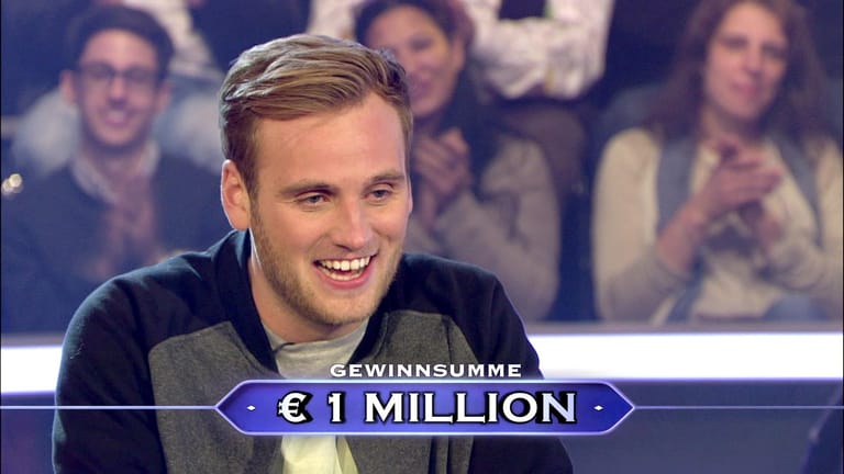 "Wer wird Millionär?": Leon Windscheid räumt die Million ab.
