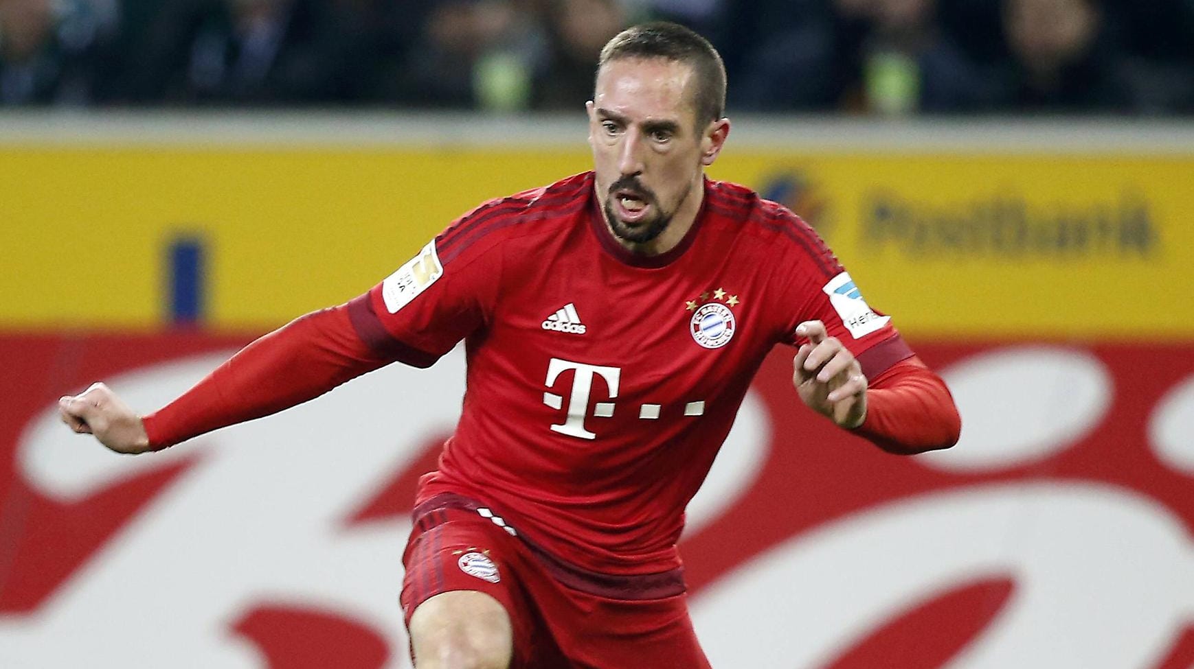 Franck Ribéry gab im Spiel bei Borussia Mönchengladbach sein Comeback.