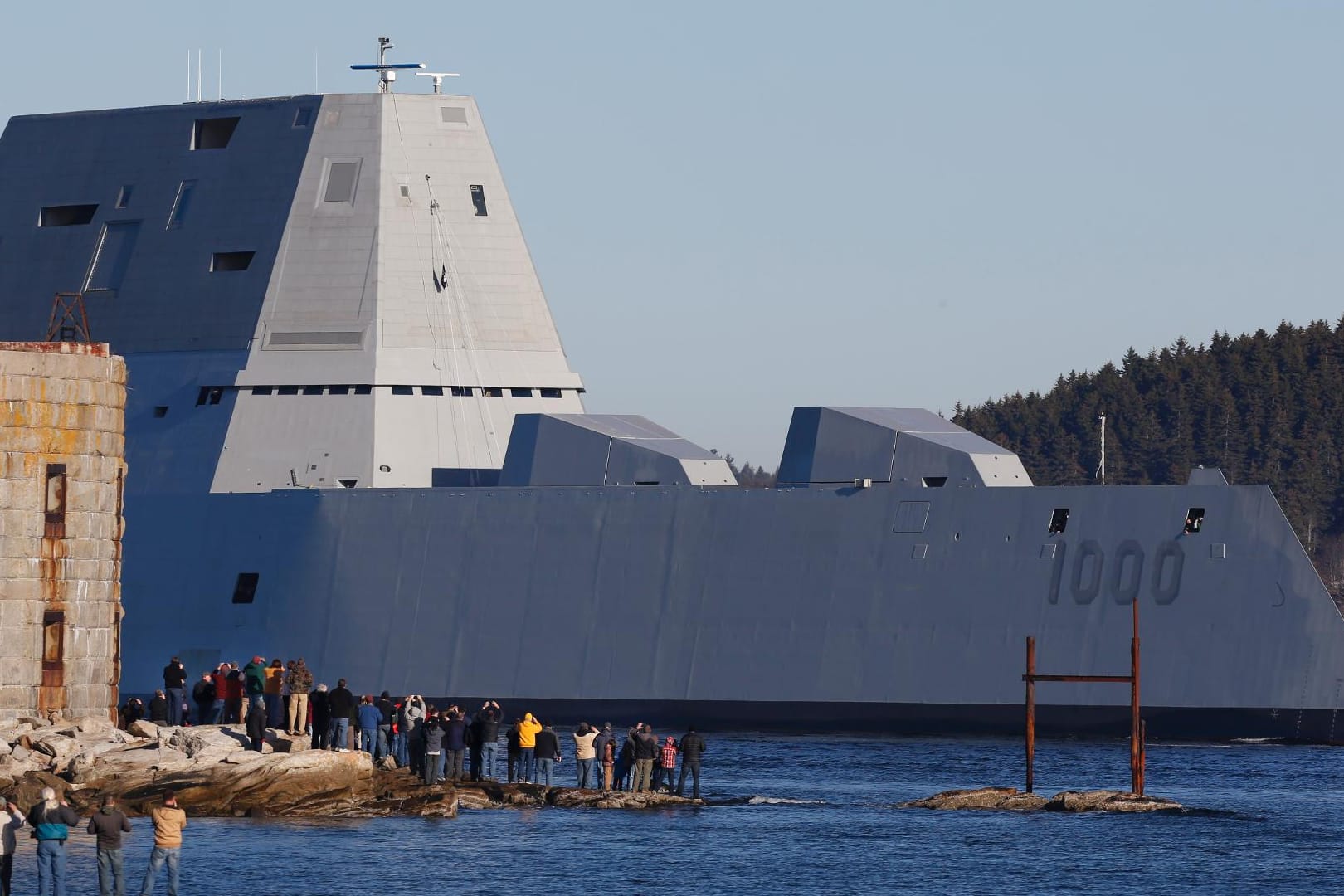 Die "USS Zumwalt" ist das größte Schiff, das die Navy je bauen ließ.