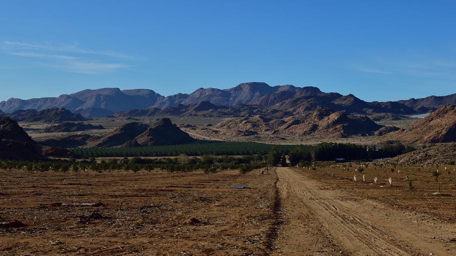 Atemberaubende Landschaft in Klein Pella in der Region Northern Cape.