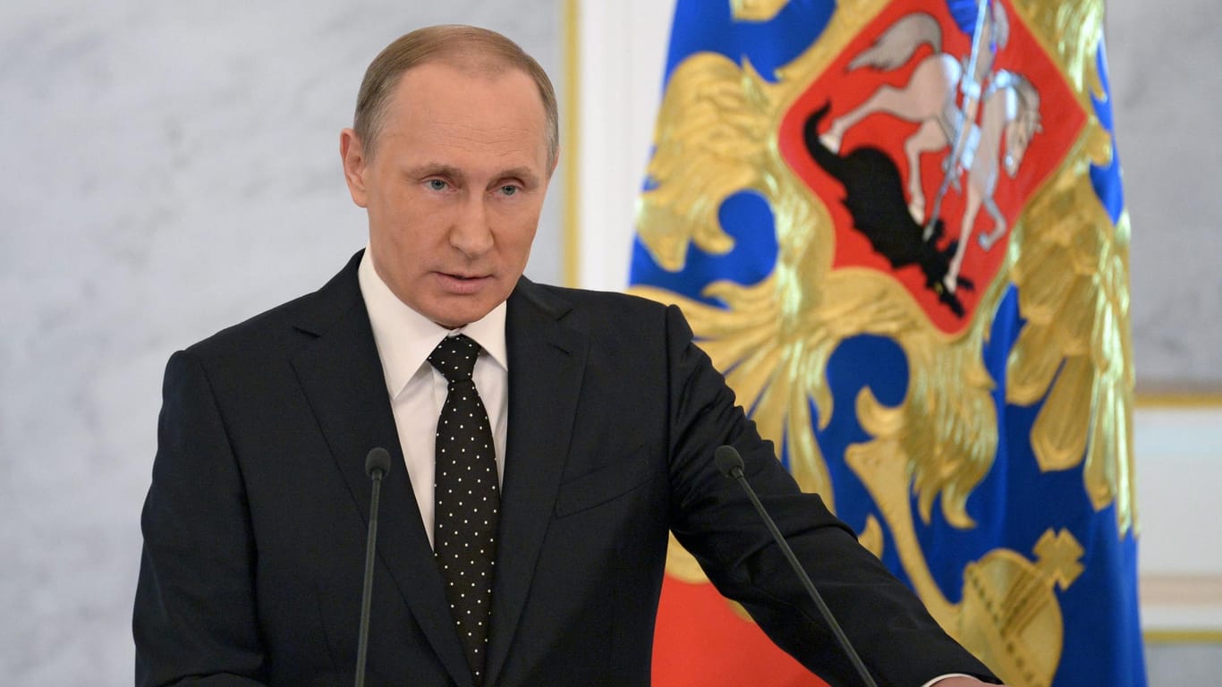 Wild entschlossen, in Syrien für Ordnung zu sorgen: Russlands Präsident Wladimir Putin.