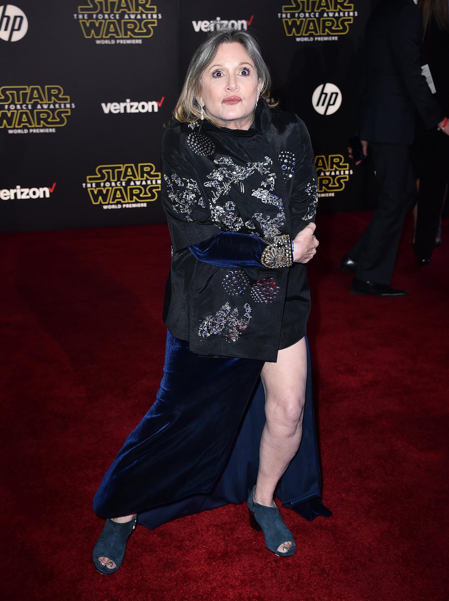 Auch Carrie Fisher alias Prinzessin Leia ist wieder mit von der Partie.