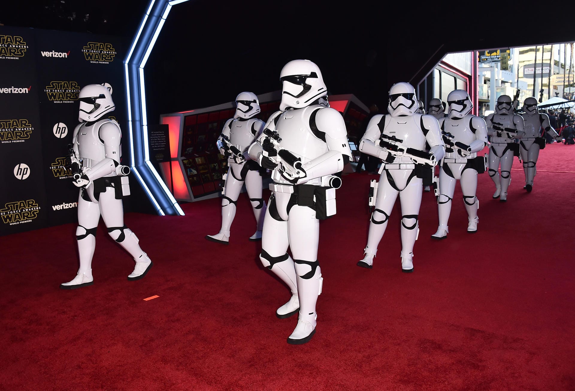 Was wäre eine "Star Wars"-Premiere ohne Stormtrooper.